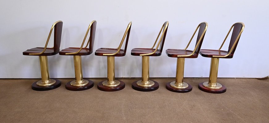 Early 20th Century Liner Chairs, England, Set of 6-RVK-1711129