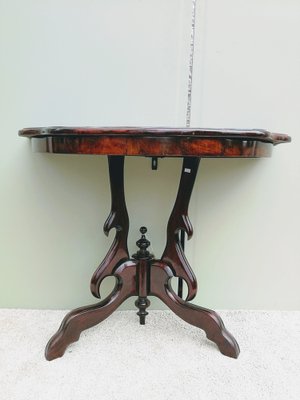 Early 20th Century Louis Philippe Style Polish Beech Walnut Console-FSD-1176594