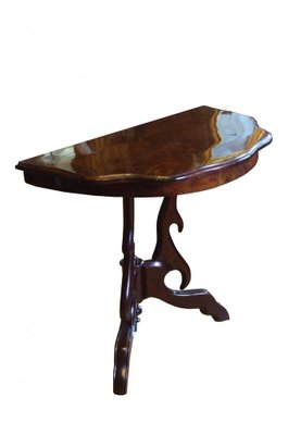 Early 20th Century Louis Philippe Style Polish Beech Walnut Console-FSD-1176594