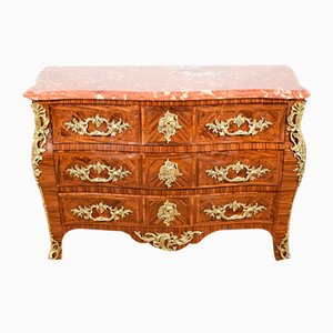 Early 20th Century Louis XIV-Louis XV Transition Style Marquetry Chest of Drawers-RVK-1800456