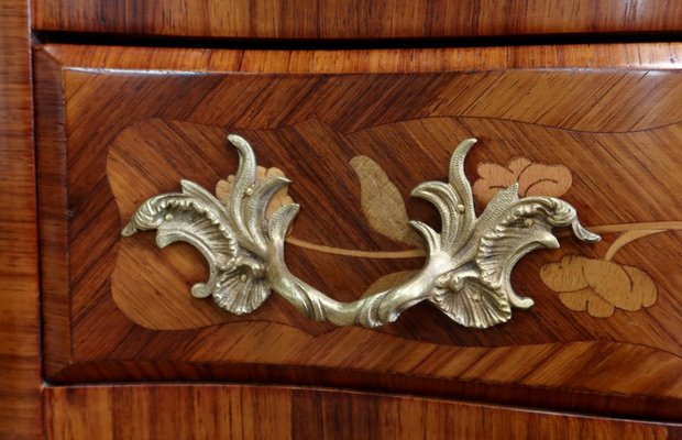 Early 20th Century Louis XV Style Marquetry Chest of Drawers-RVK-1328972