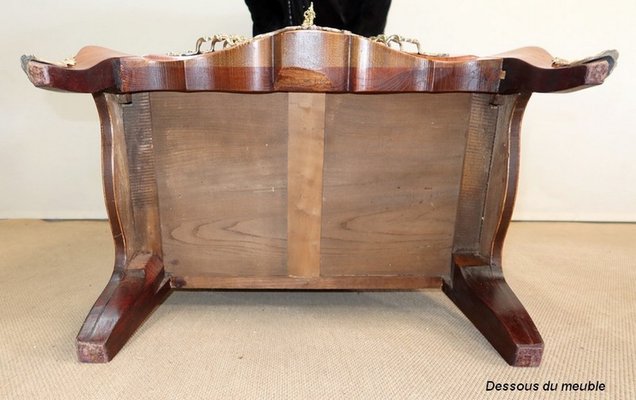 Early 20th Century Louis XV Style Marquetry Chest of Drawers-RVK-1328972