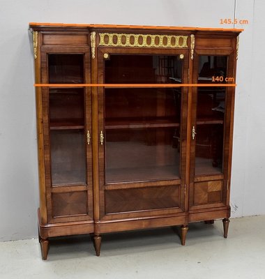 Early 20th Century Louis XVI Style Book Shelf in Cherry & Mahogany-RVK-1318477