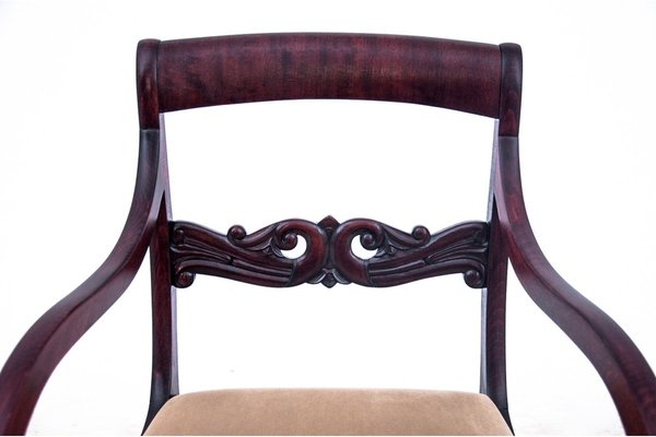 Early 20th Century Mahogany Biedermeier Armchair, 1890s-BXB-1793574