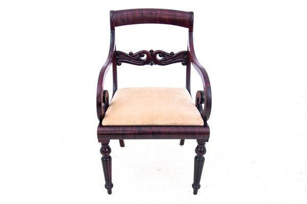 Early 20th Century Mahogany Biedermeier Armchair, 1890s-BXB-1793574