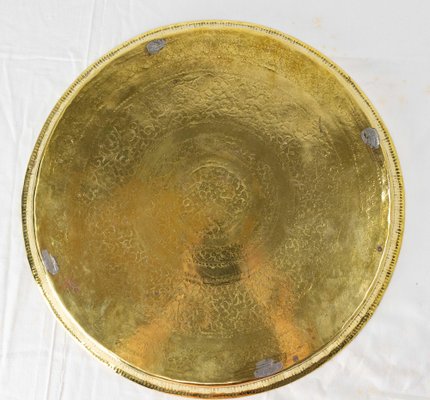 Early 20th Century Moroccan Moorish Polished Copper Tray-RIU-1362399