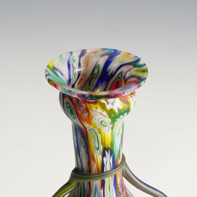 Early 20th Century Multicolored Millefiori Murrine Vase from Brothers Toso-KJP-1155513