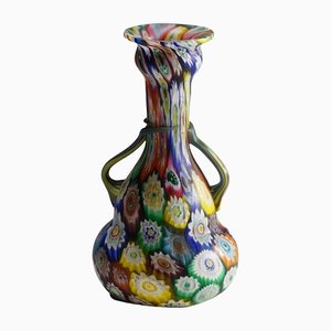 Early 20th Century Multicolored Millefiori Murrine Vase from Brothers Toso-KJP-1155513