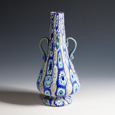 Early 20th Century Murano Millefiori Murrine Vase by Vetreria Fratelli Toso-KJP-1149537