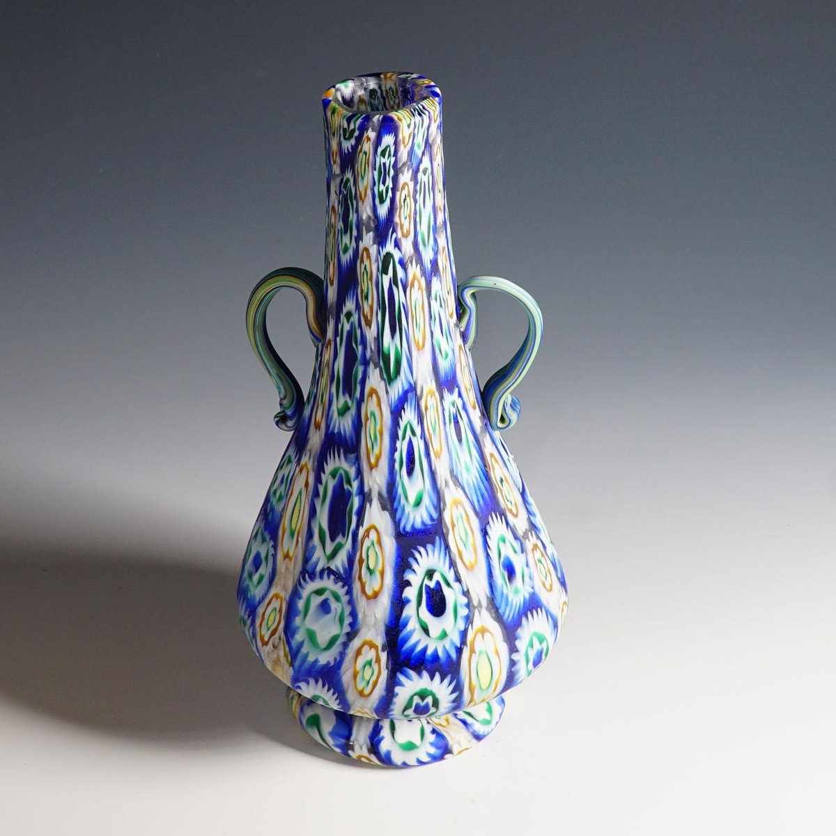 Early 20th Century Murano Millefiori Murrine Vase by Vetreria Fratelli Toso