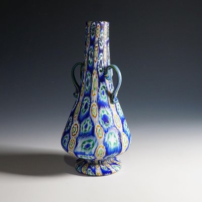 Early 20th Century Murano Millefiori Murrine Vase by Vetreria Fratelli Toso-KJP-1149537