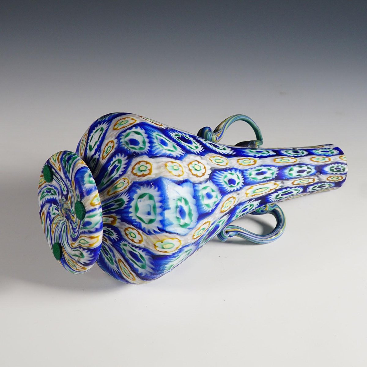 Early 20th Century Murano Millefiori Murrine Vase by Vetreria Fratelli Toso