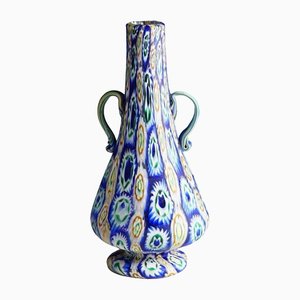 Early 20th Century Murano Millefiori Murrine Vase by Vetreria Fratelli Toso-KJP-1149537