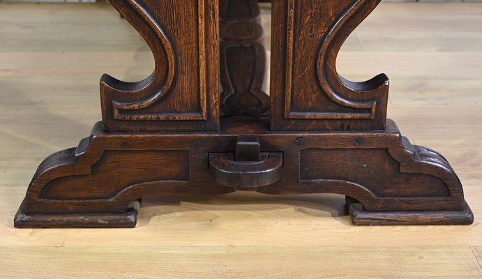 Early 20th Century Neogothic Oak Office Table, 1890s-RVK-1817667