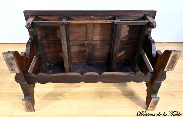 Early 20th Century Neogothic Oak Office Table, 1890s-RVK-1817667