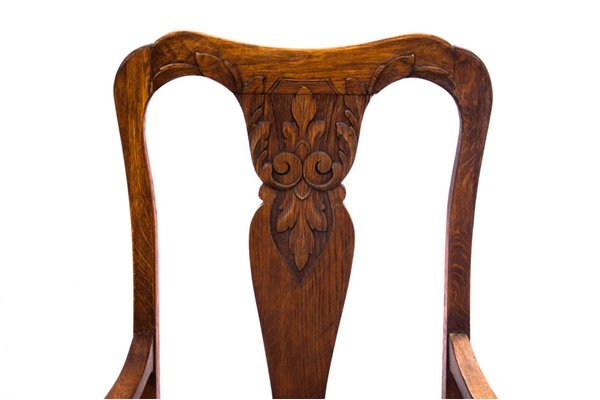 Early 20th Century Oak Armchair, Western Europe, 1910s-BXB-1758306