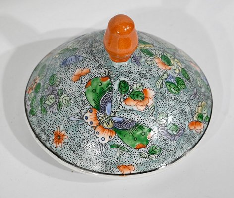 Early 20th Century Porcelain Candy Dish with Butterflies, China-RVK-1360281