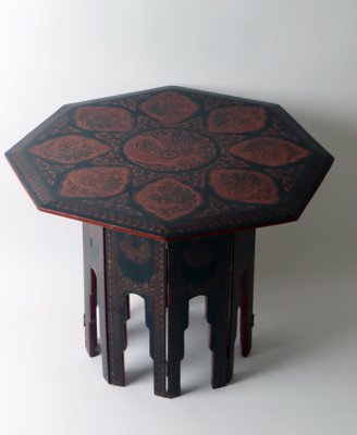 Early 20th Century Red Lacquer Nepal Table, 1960s-ESB-1438305