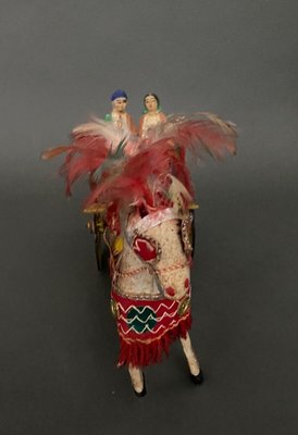 Early 20th Century Sicilian Folk Cart in Papier-Mâché-QKG-1795361