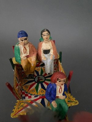 Early 20th Century Sicilian Folk Cart in Papier-Mâché-QKG-1795361