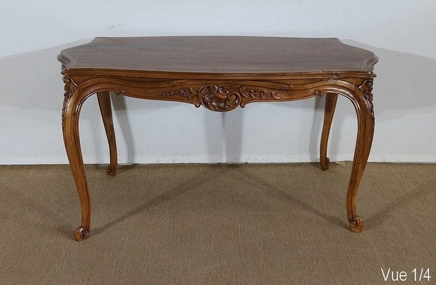 Early 20th Century Solid Walnut Living Room Table in the Style of Louis XV-RVK-1250569