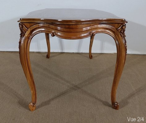 Early 20th Century Solid Walnut Living Room Table in the Style of Louis XV-RVK-1250569