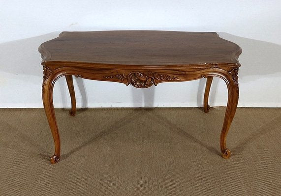 Early 20th Century Solid Walnut Living Room Table in the Style of Louis XV-RVK-1250569