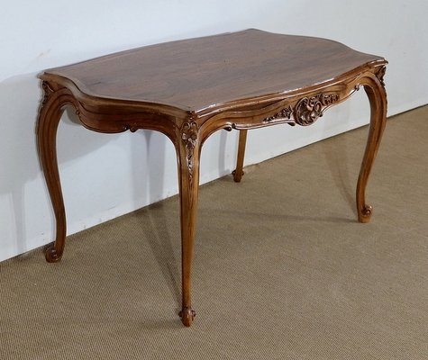 Early 20th Century Solid Walnut Living Room Table in the Style of Louis XV-RVK-1250569