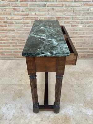 Early 20th Century Spanish Carved Walnut Console Table-NOU-1047299