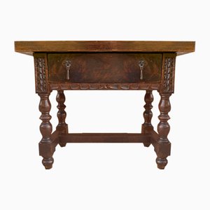 Early 20th Century Spanish Walnut Side Table-NOU-1124522