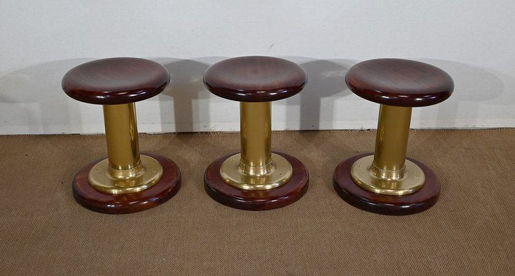 Early 20th Century Stools, England, 1920s, Set of 3-RVK-1705182