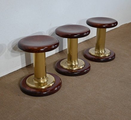 Early 20th Century Stools, England, 1920s, Set of 3-RVK-1705182