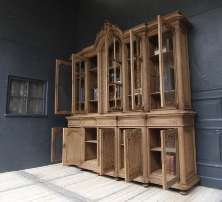 Early 20th Century Stripped Oak Bookcase, 1890s-TAT-1751881