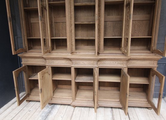 Early 20th Century Stripped Oak Bookcase, 1890s-TAT-1751881