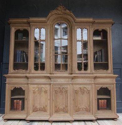 Early 20th Century Stripped Oak Bookcase, 1890s-TAT-1751881