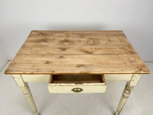 Early 20th Century Wooden Work Table or Desk with Original Patina-TZ-1352362