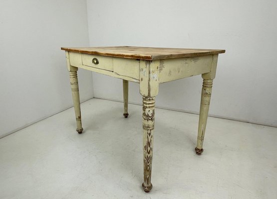 Early 20th Century Wooden Work Table or Desk with Original Patina-TZ-1352362