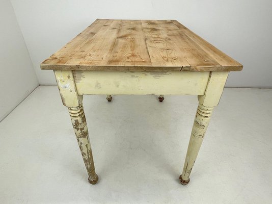 Early 20th Century Wooden Work Table or Desk with Original Patina-TZ-1352362