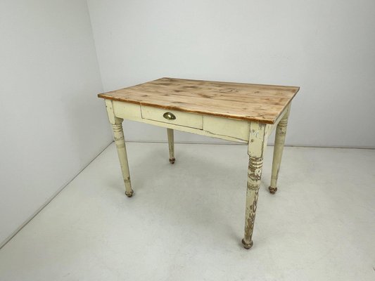 Early 20th Century Wooden Work Table or Desk with Original Patina-TZ-1352362