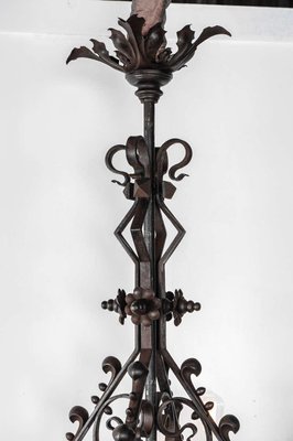 Early 20th Century Wrought Iron Church Chandelier, 1890s-TDA-1376414