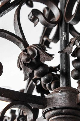 Early 20th Century Wrought Iron Church Chandelier, 1890s-TDA-1376414