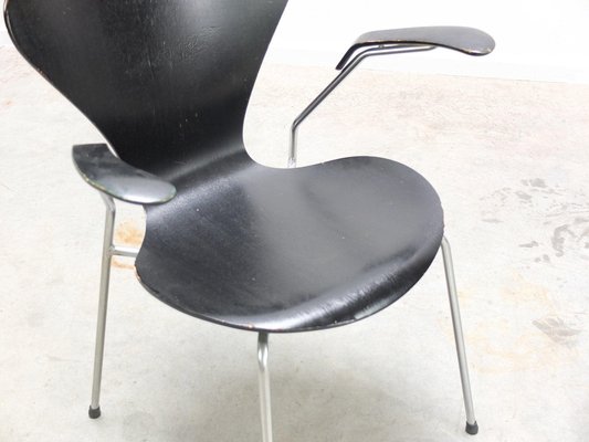 Early 3207 Armchair by Arne Jacobsen for Fritz Hansen, 1955-MHV-1744975