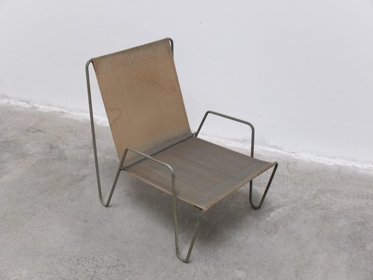 Early Bachelor Chair with Ottoman by Verner Panton for Fritz Hansen, 1950s, Set of 2-MHV-1807512