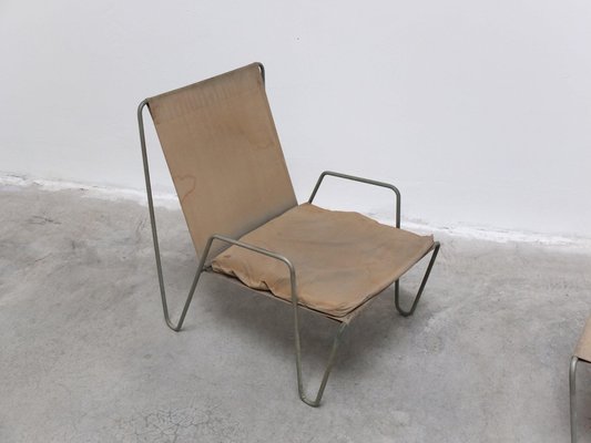 Early Bachelor Chair with Ottoman by Verner Panton for Fritz Hansen, 1950s, Set of 2-MHV-1807512