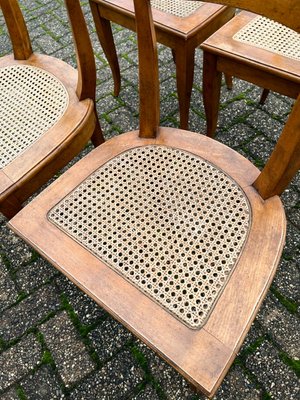 Early Biedermeier Dining Chairs in Fruit Wood, Germany, 1850s, Set of 4-WZZ-1760056