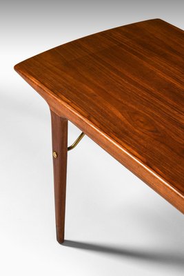 Early Coffee Table in Teak and Brass attributed to Johannes Andersen, 1950s-SC-2026080