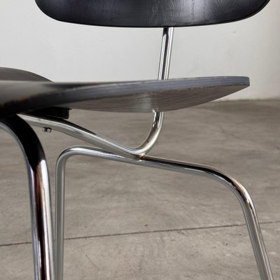 Early Eames DCM Dining Chairs in Black attributed to Herman Miller, 1950s, Set of 2-KHT-2039644