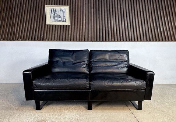 Early Edition Conseta Two-Seater Leather Sofa by Friedrich-Wilhelm Möller for Cor, Germany 1964-JP-1772755