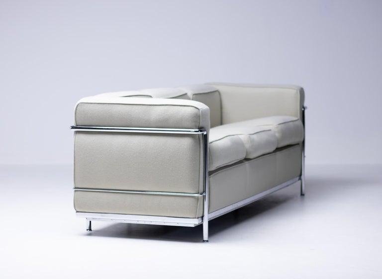 Early Limited Edition LC2 3-Seater Sofa by Le Corbusier for Cassina