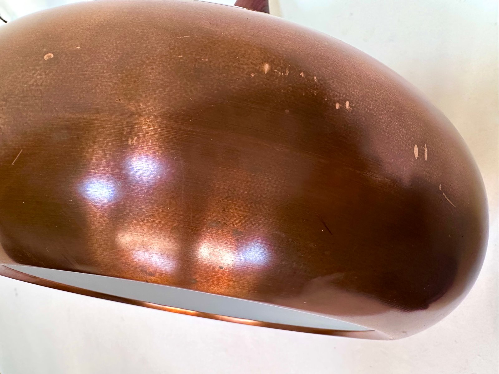 Early Model Orient / P2 Copper Hanging Lamp by Jo Hammerborg for Fog & Mørup, Denmark, 1963